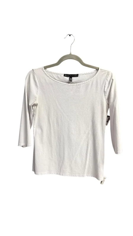 Top Long Sleeve By White House Black Market In White, Size: Xs