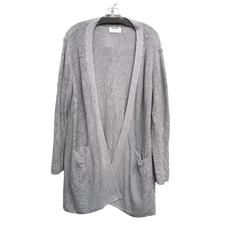 Sweater Cardigan By Old Navy In Grey, Size: Xl