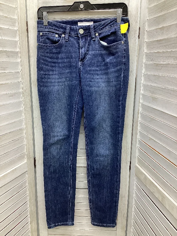 Jeans Skinny By Lc Lauren Conrad In Blue Denim, Size: 4