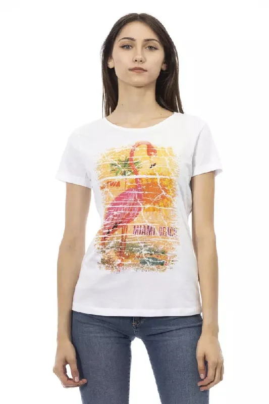 Trussardi Action Chic  Tee with Graphic Women's Flair