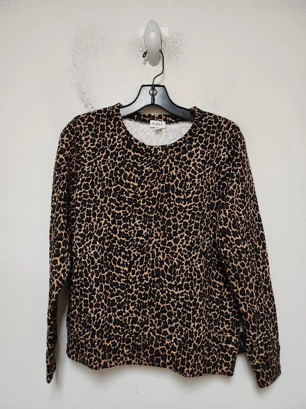 Sweatshirt Crewneck By J. Crew In Animal Print, Size: Xs