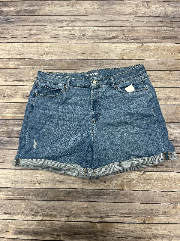 Shorts By Sonoma In Blue Denim, Size: 18