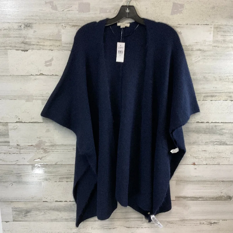 SWEATER CARDIGAN LOFT in BLUE, Size: M