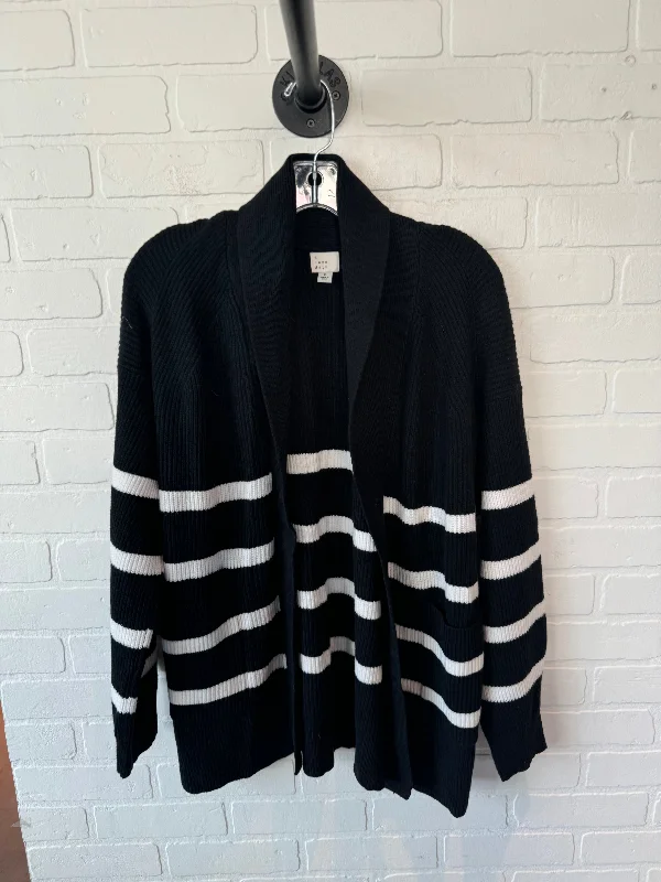 Sweater Cardigan By A New Day In Black & White, Size: M