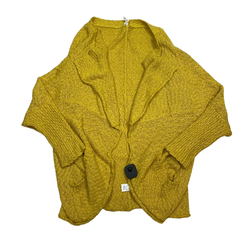 Sweater Cardigan By Mittoshop In Yellow, Size: L