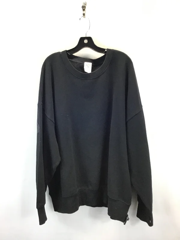 Sweatshirt Crewneck By Aerie In Black, Size: Xxl