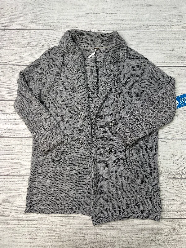 Sweater Cardigan By Free People In Grey, Size: Xs