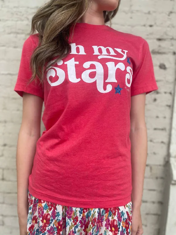 Oh My Stars Tee In Pink