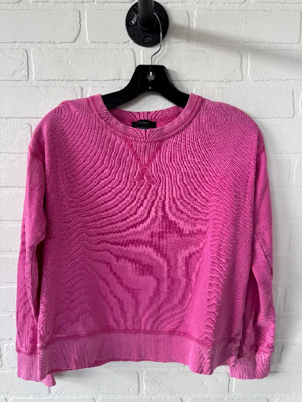 Sweatshirt Crewneck By J. Crew In Pink, Size: Xxs