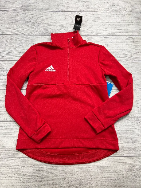 New! Athletic Sweatshirt Crewneck By Adidas In Red, Size: S