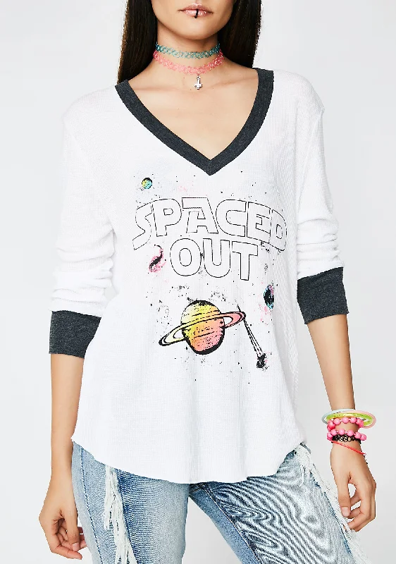 Spaced Out Leroy V Neck Tee