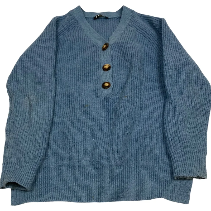 Sweater Cardigan By BTFBM In Blue, Size: S