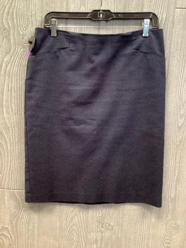 Skirt Midi By Van Heusen In Navy, Size: 10