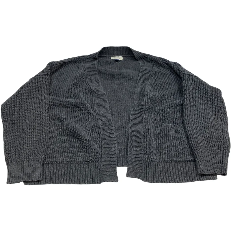 Sweater Cardigan By Universal Thread In Grey, Size: L