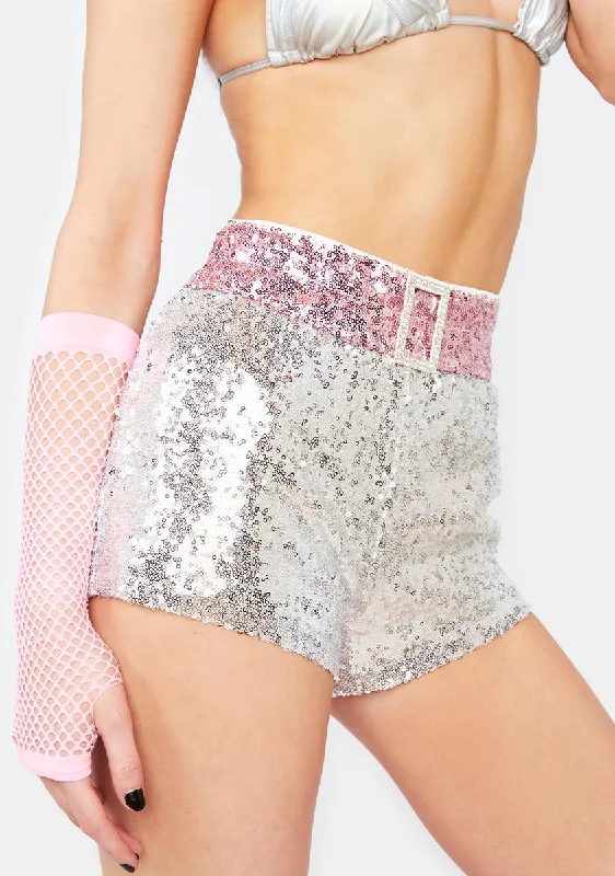 Like A Diamond Sequin Shorts