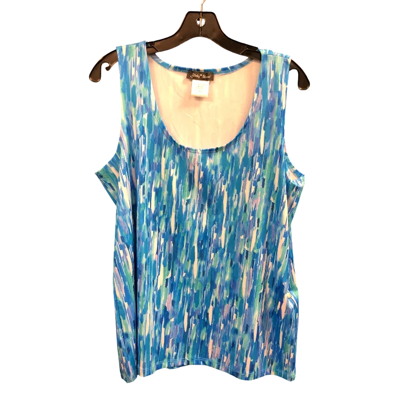 Top Sleeveless By slinky brand In Multi-colored, Size: L