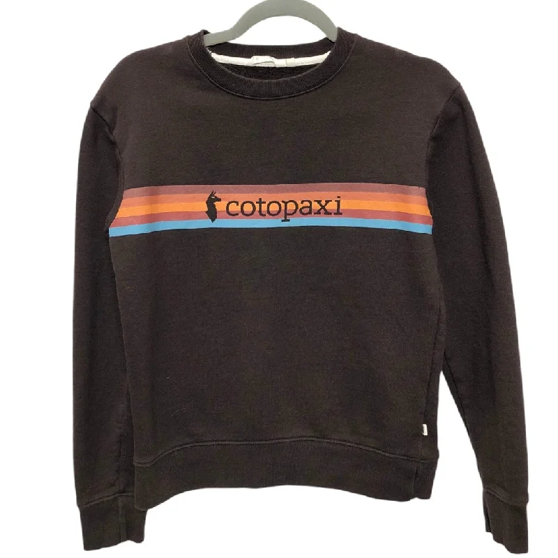 Sweatshirt Crewneck By Cmb In Brown, Size: S