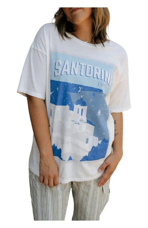 Santorini Tee In White