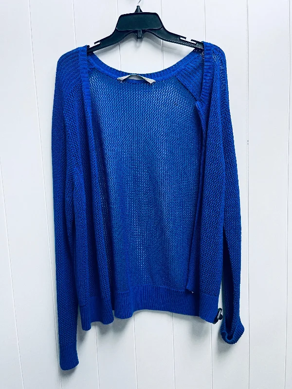 Sweater Cardigan By Athleta In Blue, Size: Xl