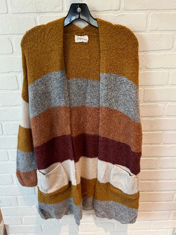 Sweater Cardigan By Dreamers In Yellow, Size: M