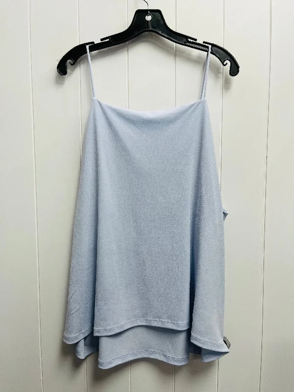 Top Sleeveless By H&m In Blue, Size: Xxl