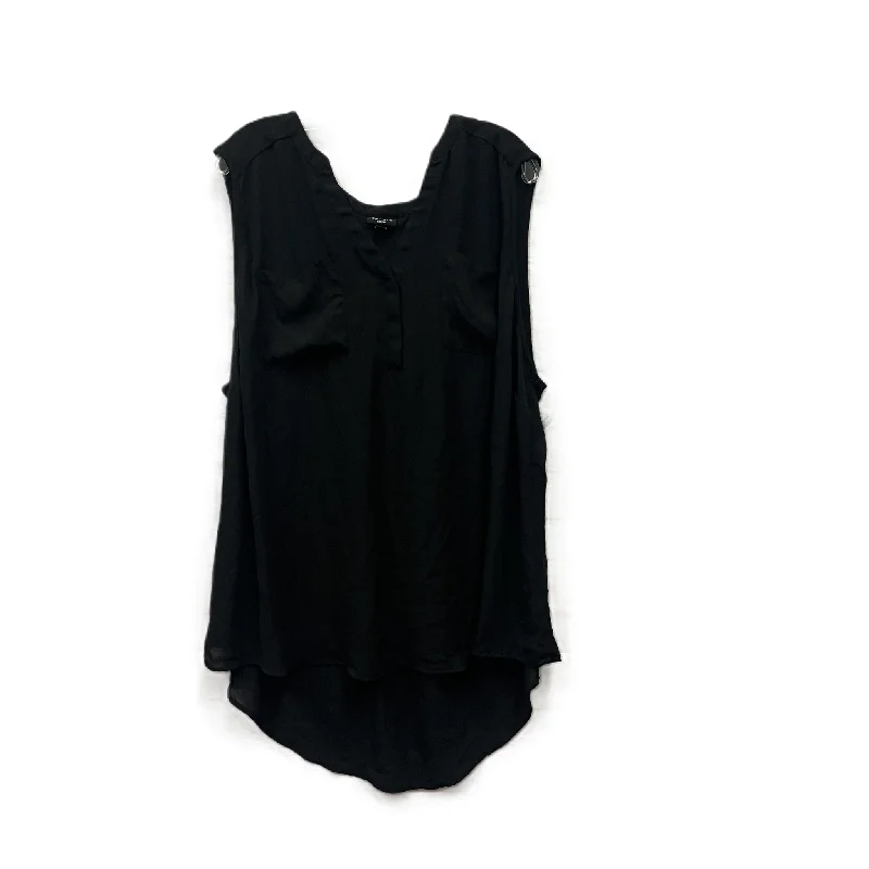 Top Sleeveless By Torrid In Black, Size: 4x