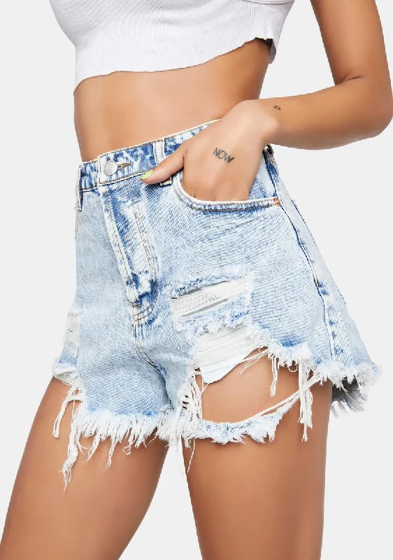 Full Fantasy Distressed Shorts