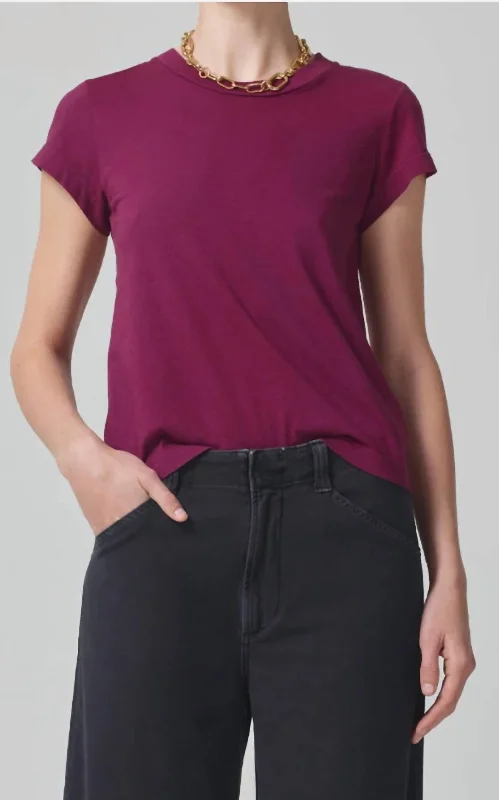 Juliette Tee Top In Finch