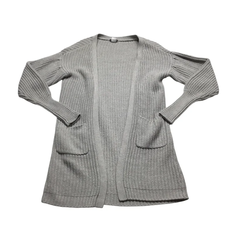 Sweater Cardigan By Venus In Grey, Size: S