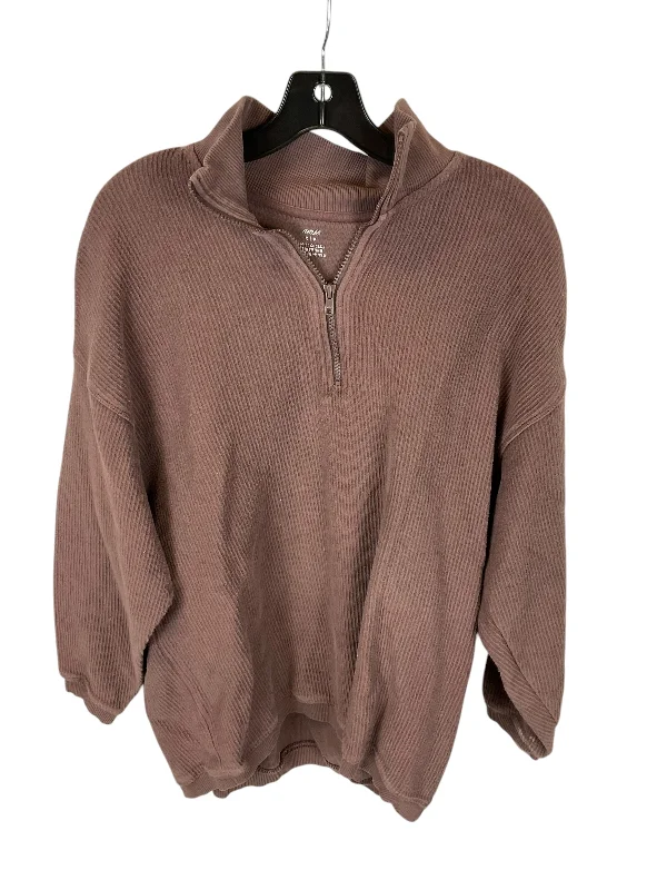 Sweatshirt Collar By Aerie In Brown, Size: S