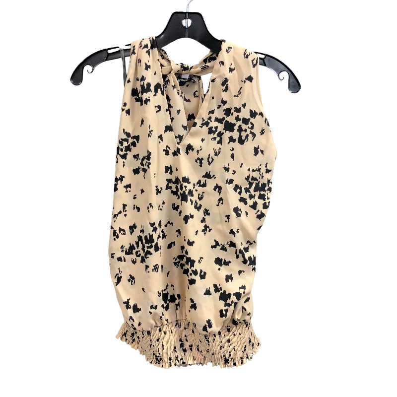 Top Sleeveless By Veronica M In Animal Print, Size: L