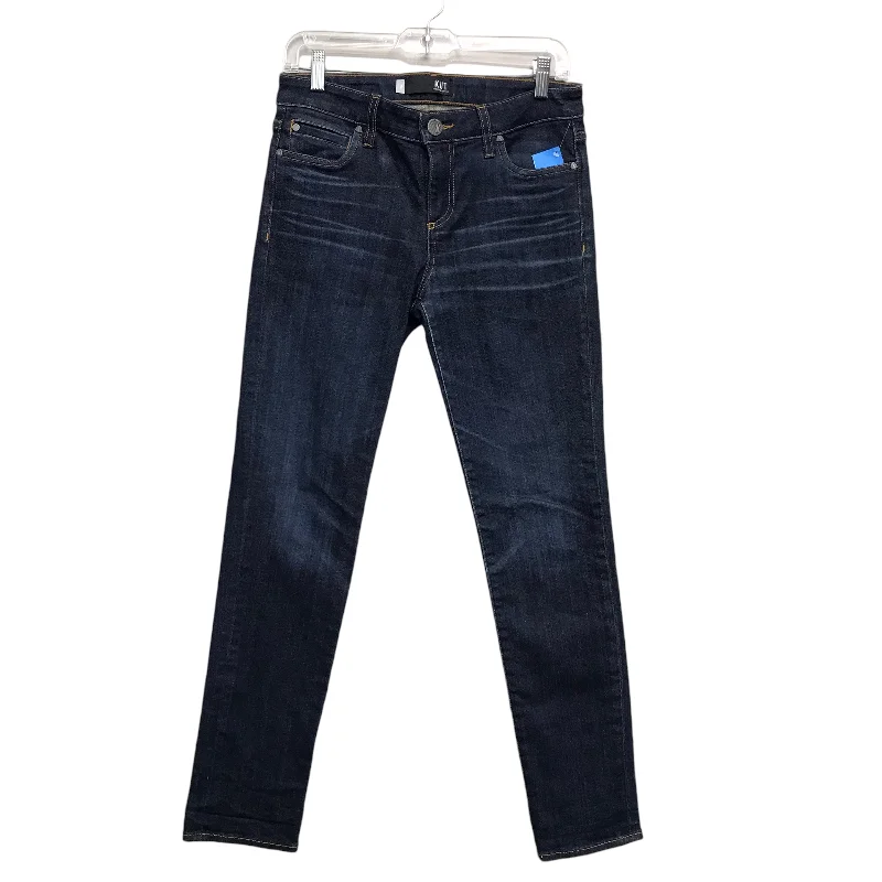 Jeans Straight By Kut In Blue Denim, Size:2