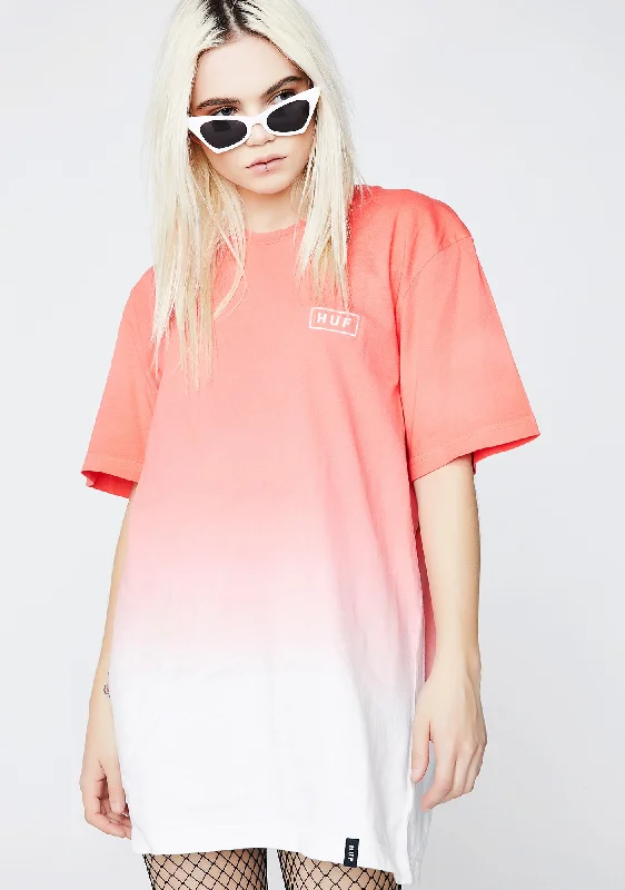 Gradient Dip Dye Bar Logo Tee