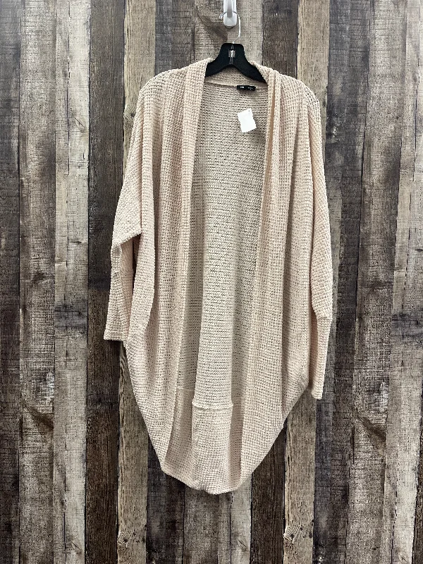 Sweater Cardigan By Mittoshop In Tan, Size: S