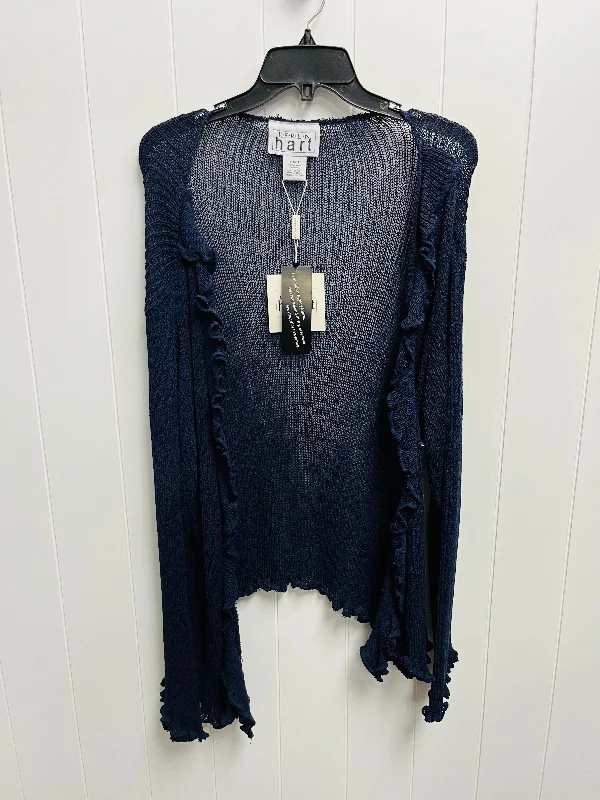 Sweater Cardigan By keren hart - In Navy, Size: L