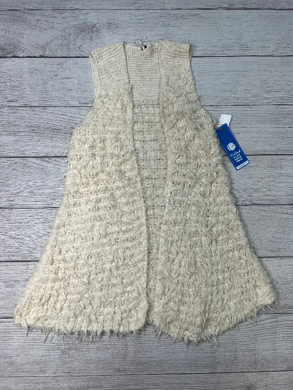 Sweater Cardigan By Free People In Cream, Size: M