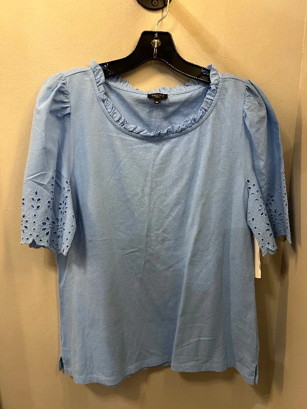 Top Short Sleeve By Talbots In Blue, Size: Lp