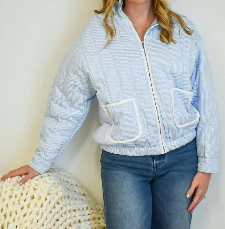 Outlet Clothing The Simone Jacket In Blue