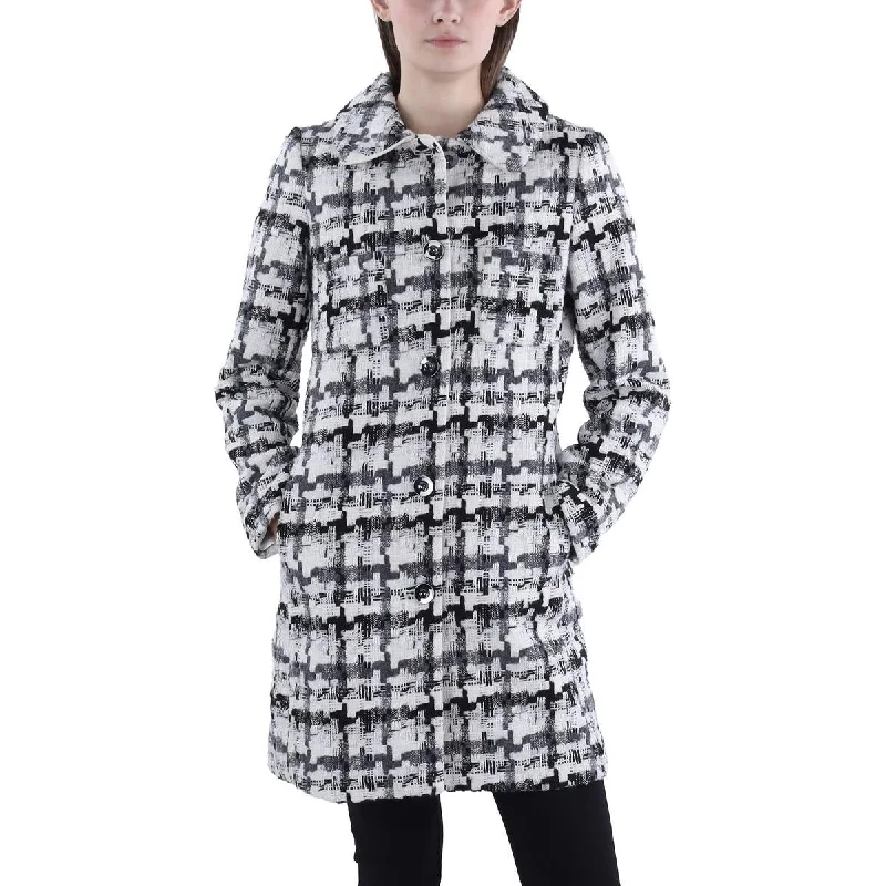 Sustainable Women's Clothes Womens Tweed Midi Walker Coat