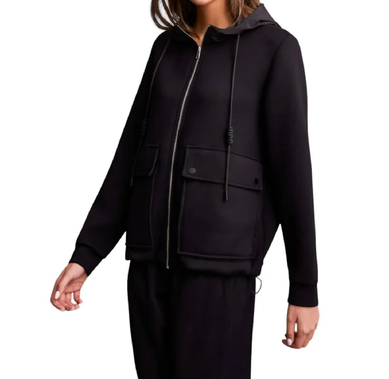 Online Boutique Stores Scuba Jacket In Black