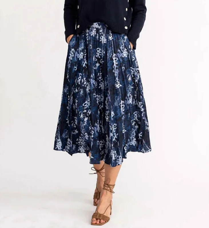 Beatrice Skirt In Indigo