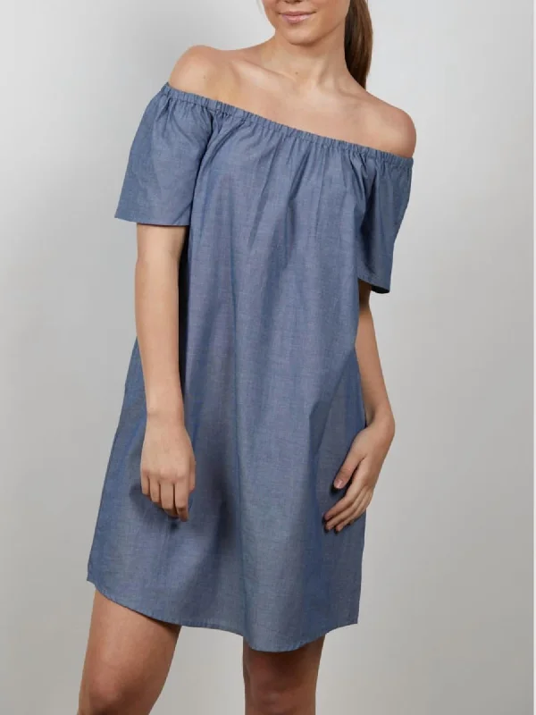 Betsy Dress in Chambray