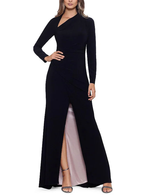 Womens Jersey Sleeveless Evening Dress