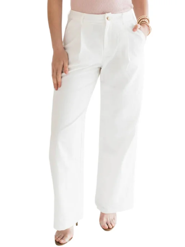 Aspen Trousers In White