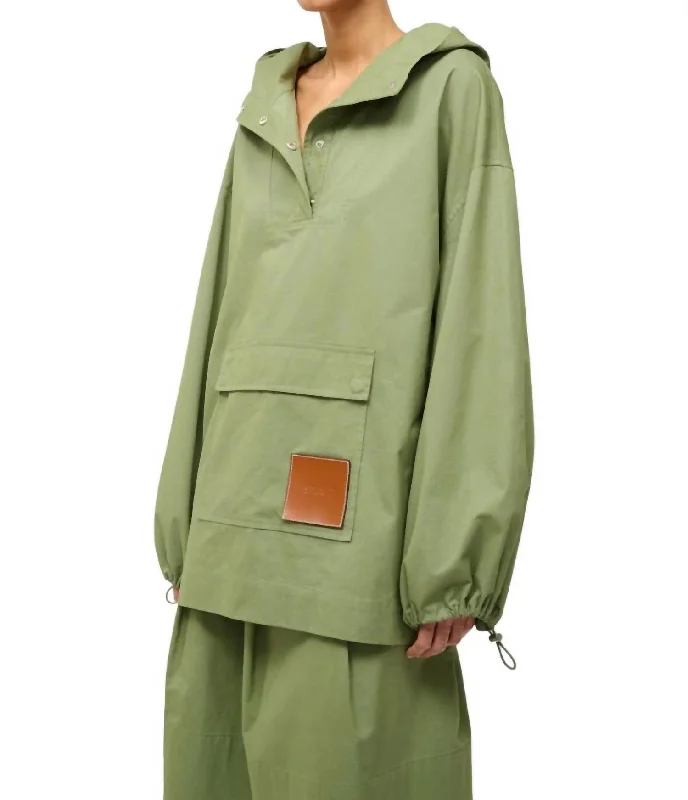 Deck Anorak In Moss