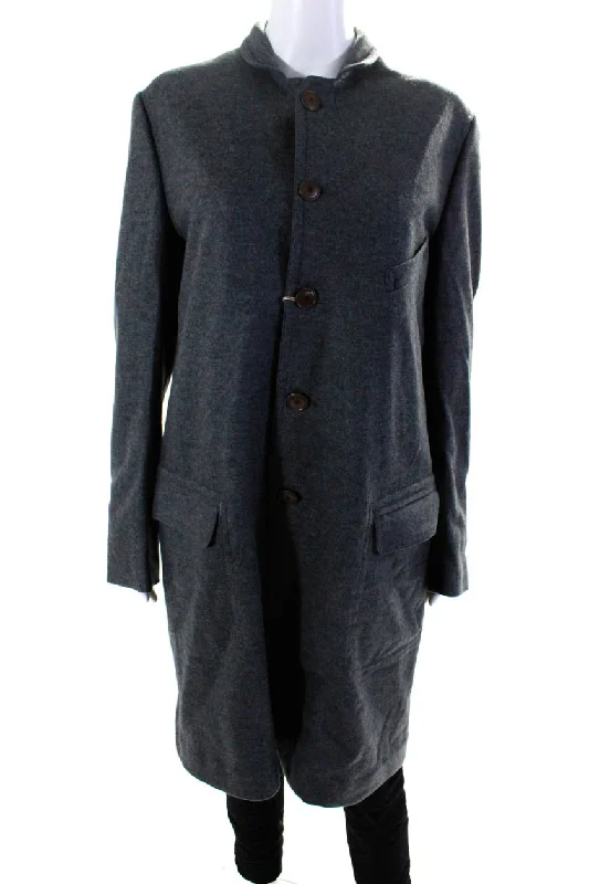 Haversack Womens Charcoal Wool Three Quarter Length Long Sleeve Coat