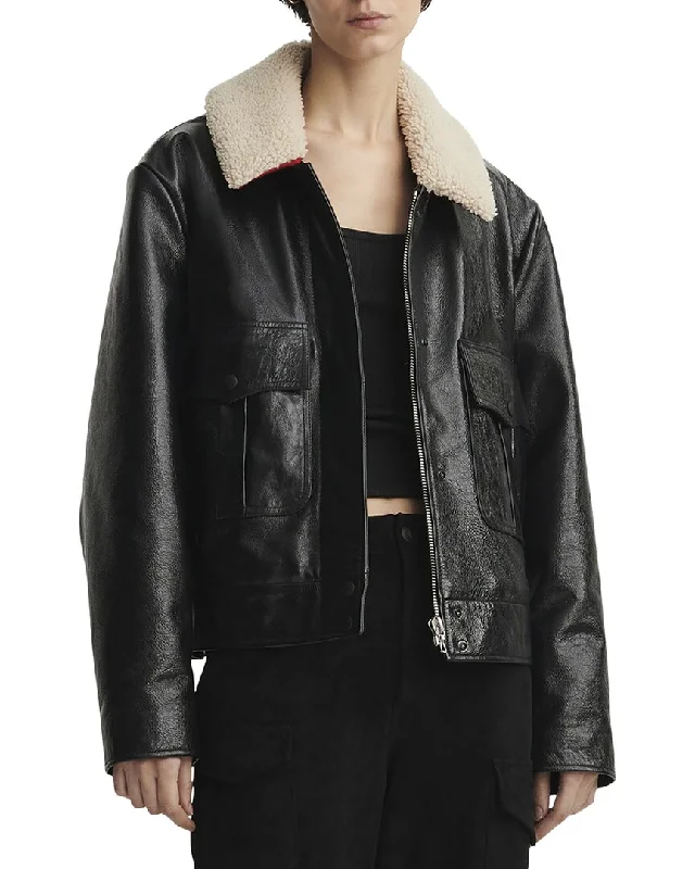 rag & bone Colton Leather & Shearling Jacket