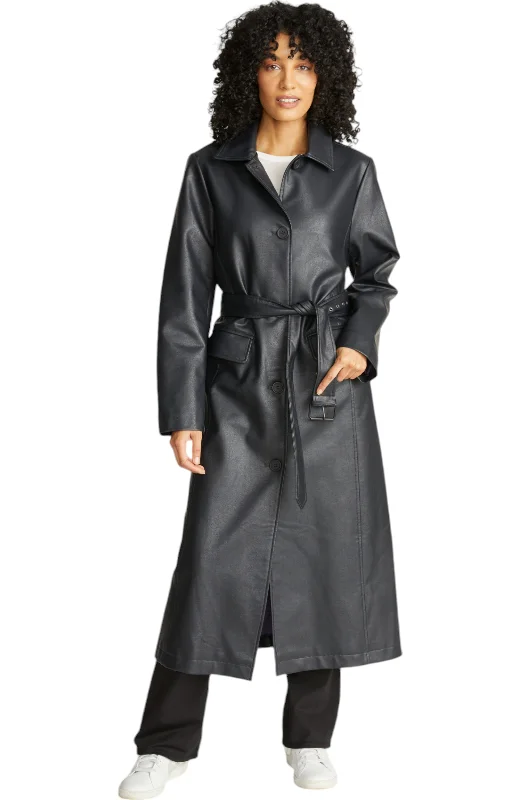 Rebecca Minkkoff Women's Vegan Leather Trench