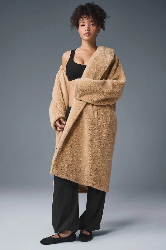 Oversized Sherpa Trench - Camel