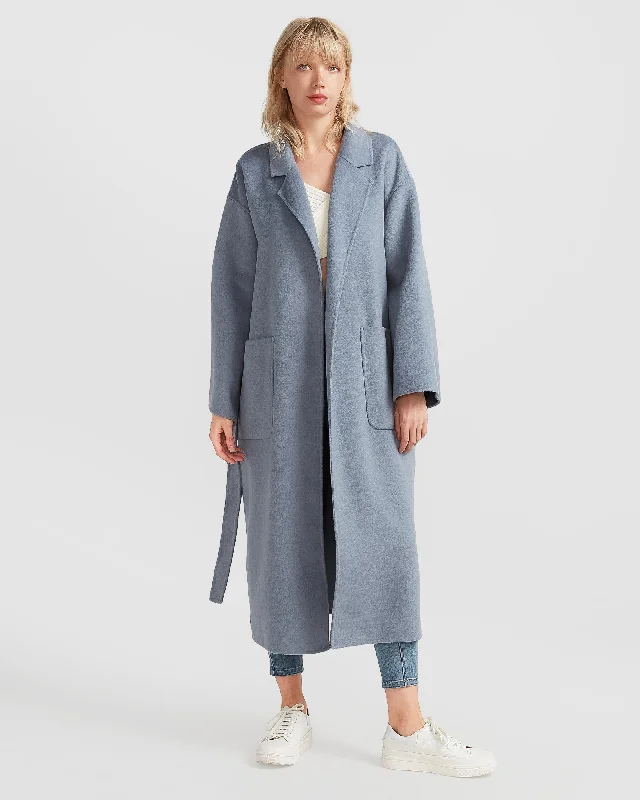 Wide Awake Split Hem Overcoat